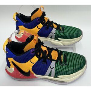 Nike Lebron Witness VII Basketball Shoes Youth Size 6.5 Multi Color (FQ8170-585)